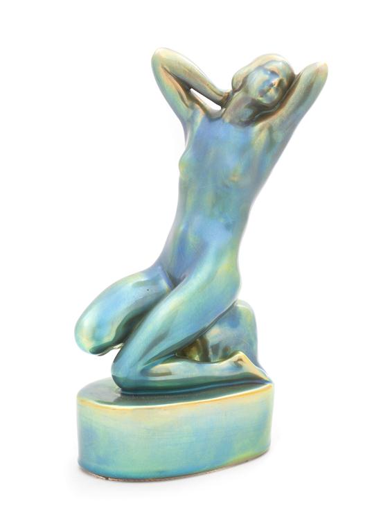 A Zsolnay Porcelain Figure having