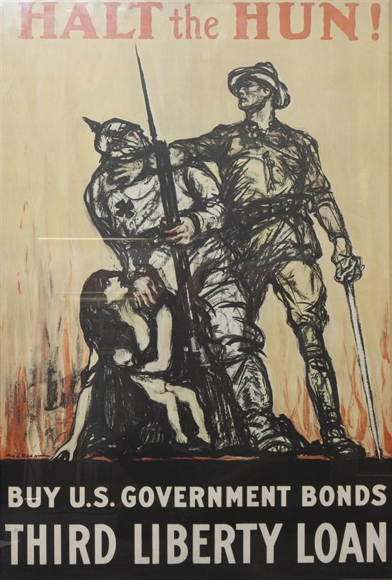 A World War I Poster Halt the Hun 153a70