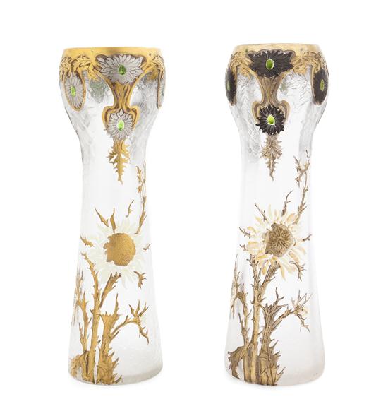 A Pair of Art Nouveau Vases attributed