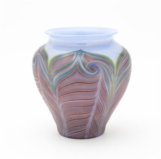A Glass Vase Joseph Morel for Zellique 153b37