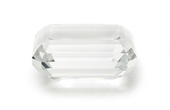 A Cut Glass Paperweight Tiffany