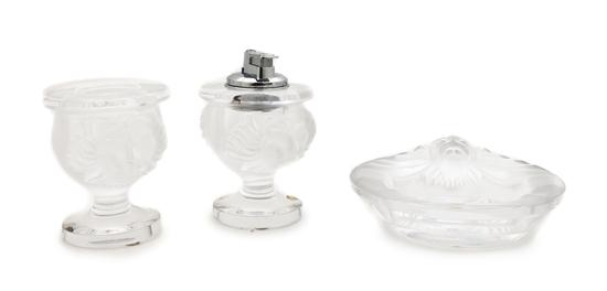 Four Lalique Molded and Frosted 153b40