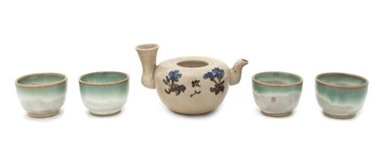 A Set of Four Japanese Glazed Pottery 153b87