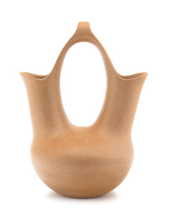 A Taos Micaceous Clay Wedding Vase