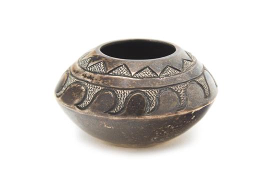 A Hopi Sterling Silver Bowl attributed 153bb4