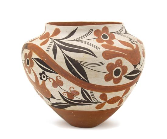 An Acoma Polychrome Olla having