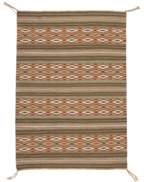 A Navajo Weaving Teec Nos Pos weaver