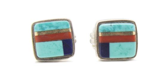 A Pair of Hopi Sterling Silver