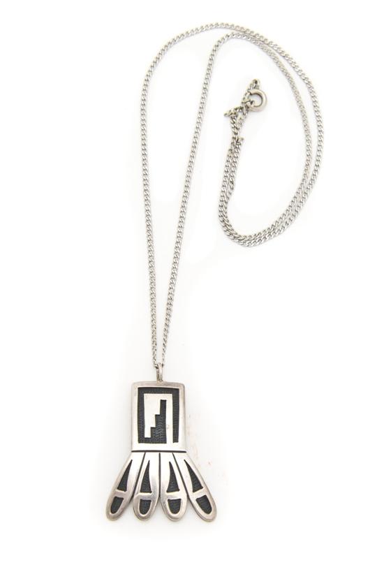 A Hopi Sterling Silver Pendant