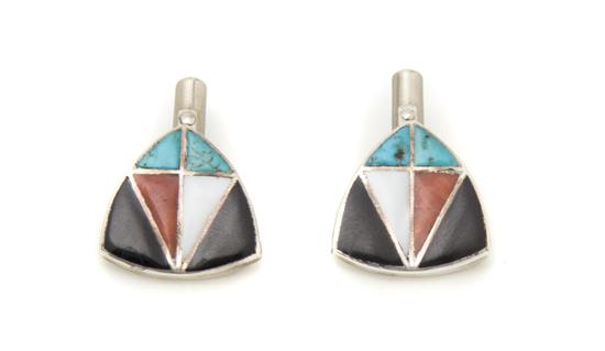 A Pair of Zuni Sterling Silver 153c8c