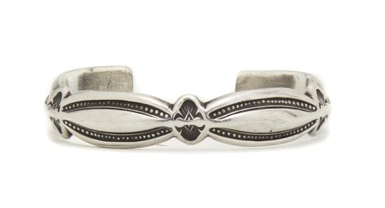 A Sterling Silver Sand Cast Bracelet 153c91