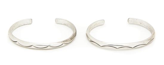 A Pair of Navajo Sterling Silver 153cb4