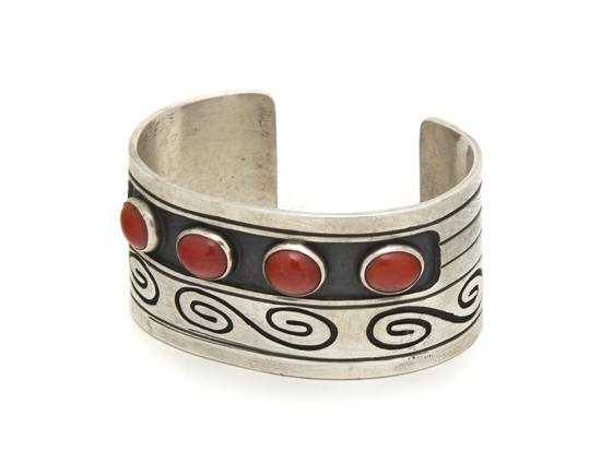A Hopi Overlay Style Sterling Silver