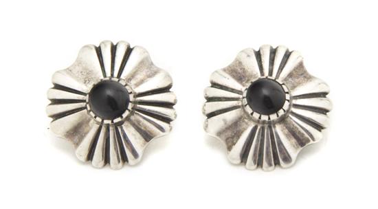 A Pair of Navajo Sterling Silver 153caf