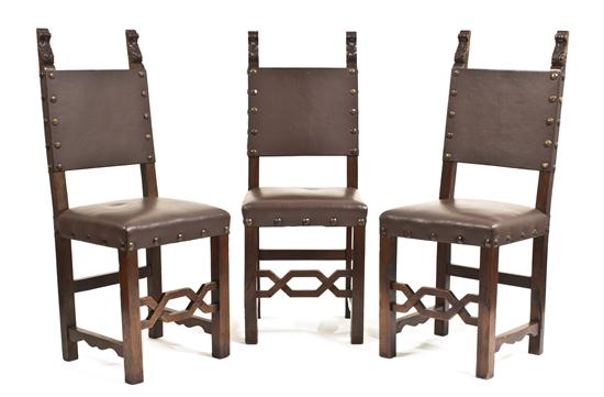 A Set of Six Tuscan Walnut Side