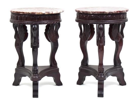 A Near Pair of Continental Side Tables