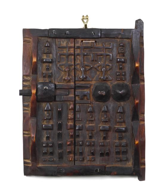 A Carved African Granary Door Dogon 153d4a