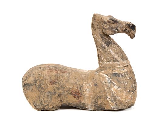 A Chinese Grey Pottery Tomb Horse 153d45