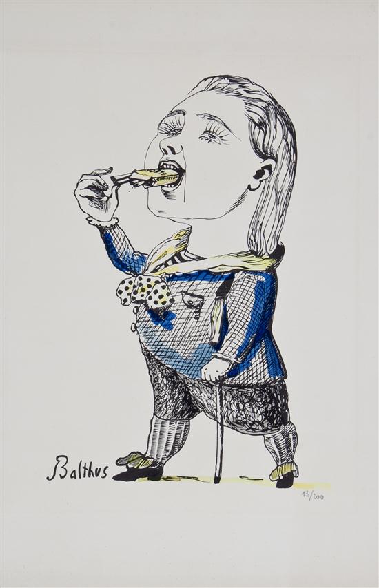 Balthus (French 1908-2001) Le Nain lithograph