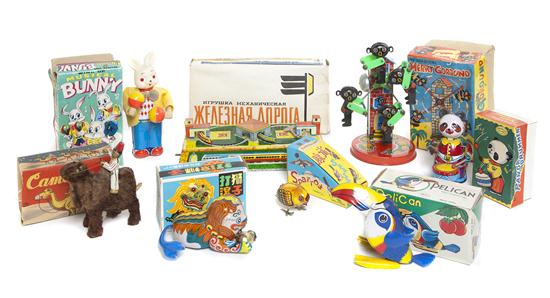 Eight Toys in Original Boxes comprising