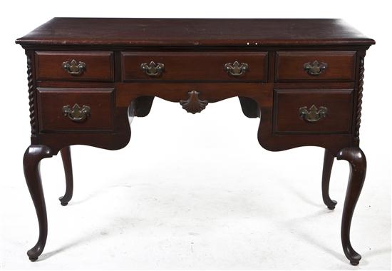 A Queen Anne Style Mahogany Lowboy 153de9