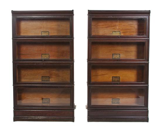 A Pair of American Barrister Bookcases 153de7