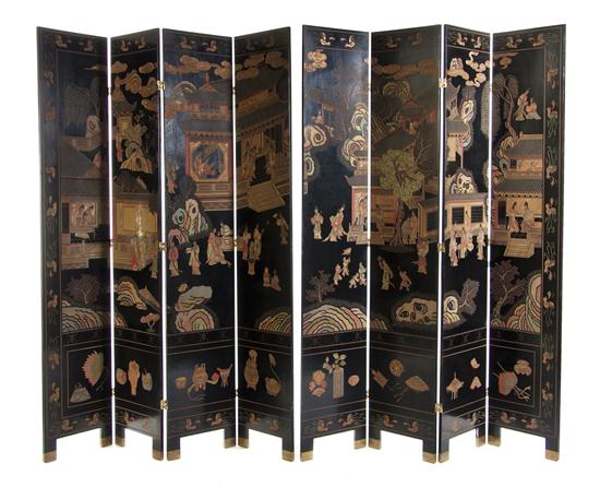  A Chinese Eight Panel Coromandel 153e3a