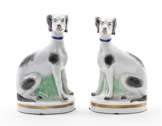  A Pair of German Porcelain Dogs 153e47