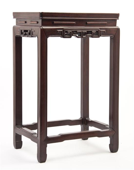 A Chinese Rosewood Side Table having 153e3e
