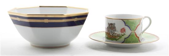 A Lynn Chase Porcelain Cup and Saucer