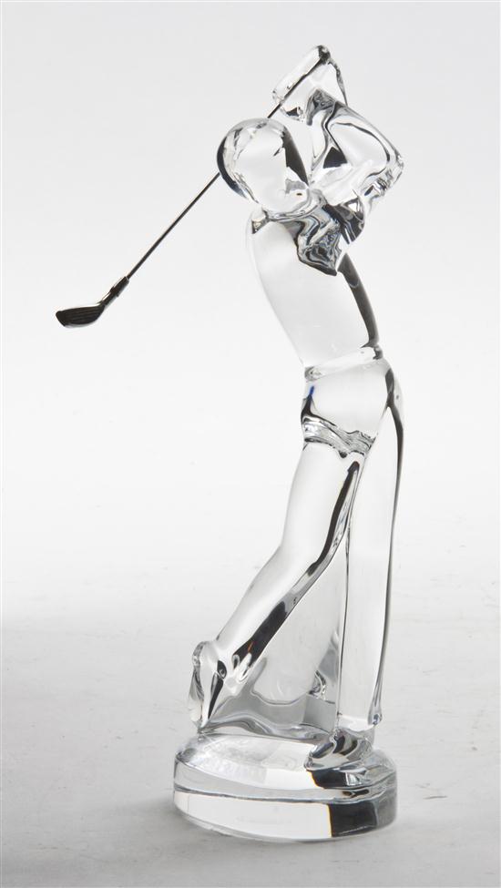 A Baccarat Glass Figurine depicting