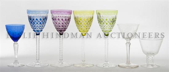 A Collection of Cut or Etched Glass