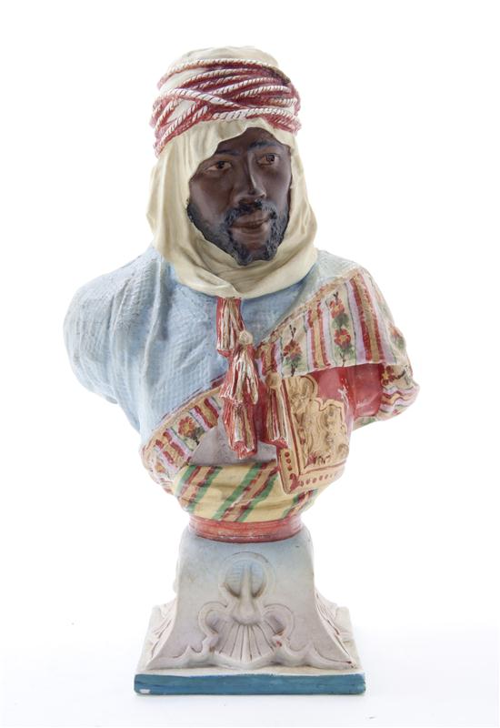 A Continental Orientalist Bisque Bust