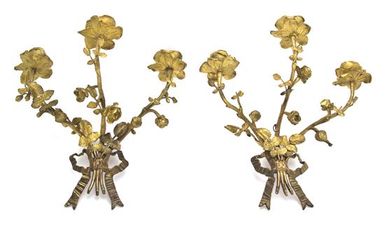 A Pair of Continental Gilt Bronze 153ee9