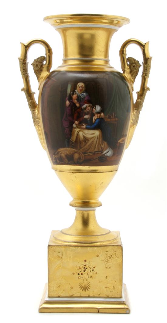 A Paris Porcelain Vase of baluster