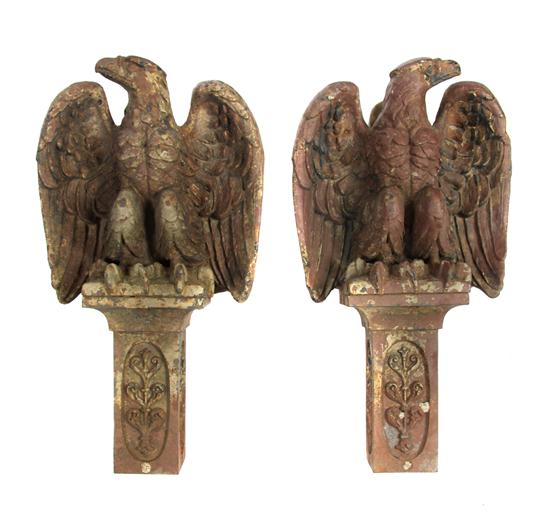 A Pair of Cast Iron Eagle Form 153f10