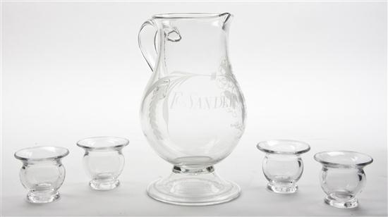 A Georgian Blown Glass Drink Set 153f52