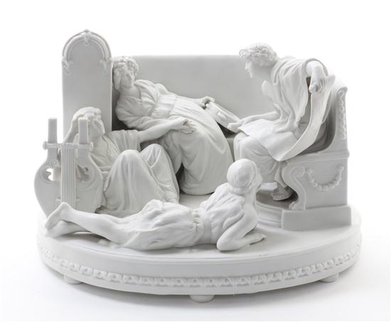 A Continental Bisque Porcelain Figural