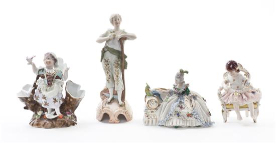 Four German Porcelain Articles