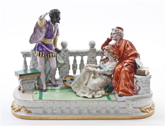 A German Porcelain Figural Group