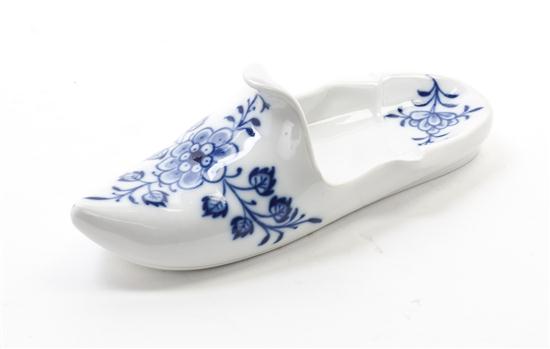 A Meissen Porcelain Slipper in