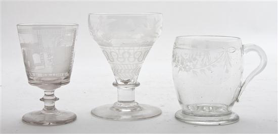  Three Continental Glass Articles 153f96