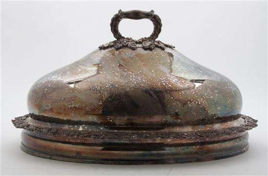A Silverplate Cloche of typical 153fab