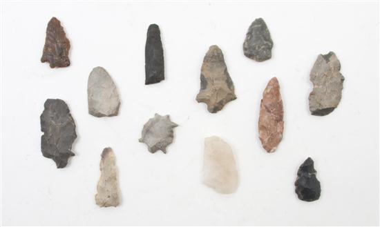 Forty-Seven Native American Arrowheads