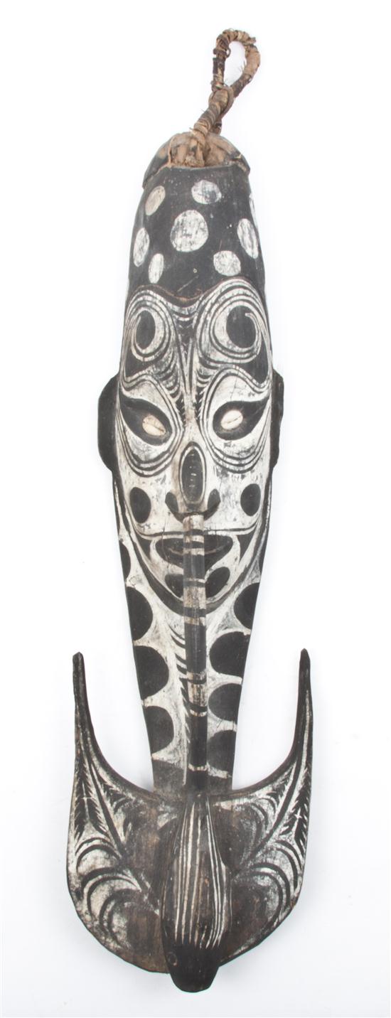 * A Papau New Guinea Painted Wood