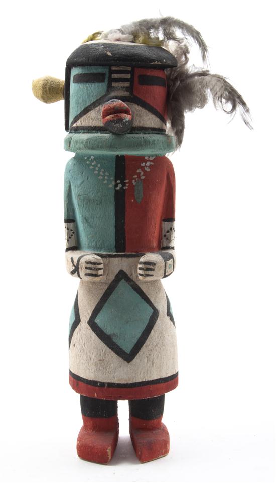 A Hopi Kachina Doll having turquoise