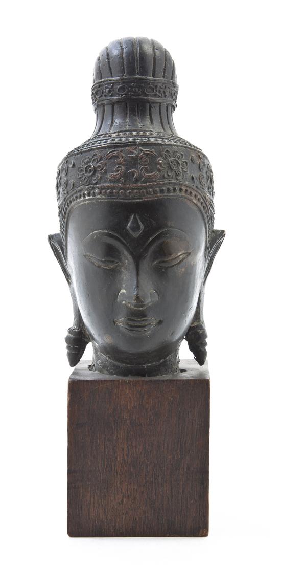 A Southeast Asian Bronze Head depicted 15403b