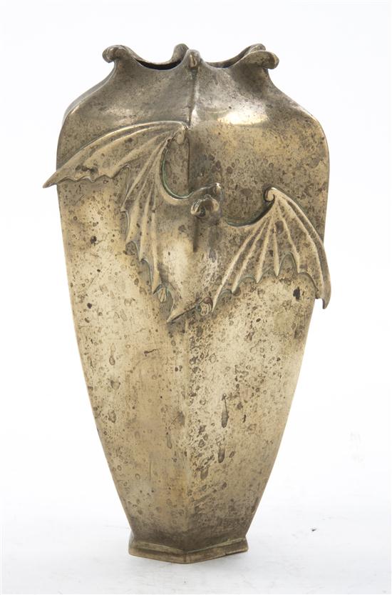 A Japanese Bronze Vase of hexagonal 15404c