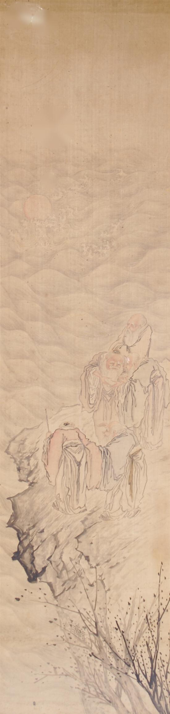 A Chinese Painting on Silk depicting 154055