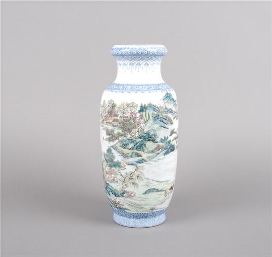 A Chinese Enameled Porcelain Vase